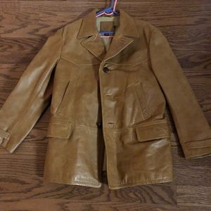 Men’s leather coat